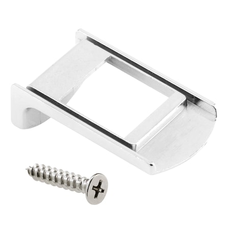 Prime-Line Door Insert, Fits 1 in. Thick Square Edge Door Panels, Chrome Plated Zamak (Single Pack) 656-2484